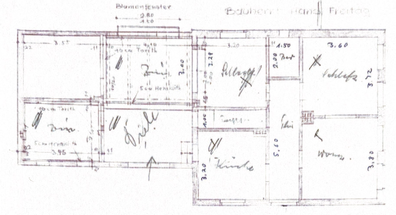 Grundriss - nach Umbau EG Wohngrundst�ck Hamburg