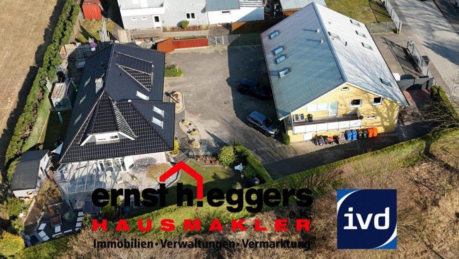 Anischt gesamtee Grundst�ck mit Halle Einfamilienhaus Henstedt-Ulzburg